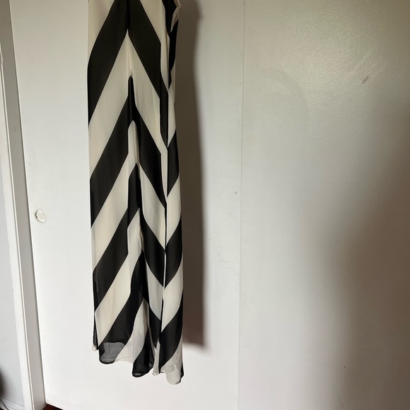 New CHRISTOPHER JOHN ROGERS X TARGET Chevron Dress Sleeveless Black White - Picture 6 of 9